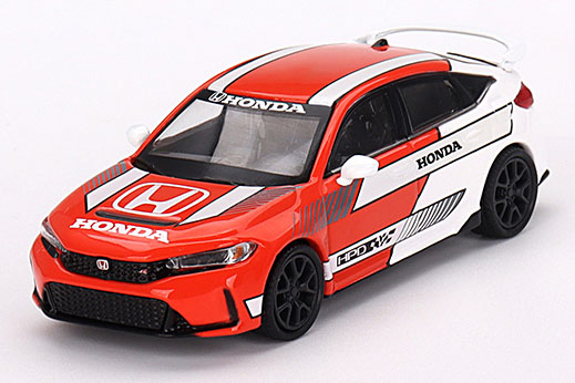 MINI GT 1/64 Honda シビック Type R 2023 #1 ペースカー レッド(左ハンドル)