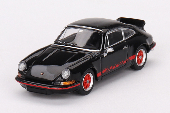 MINI GT 1/64 ポルシェ 911 カレラ RS 2.7 ブラック/レッドリバリー(右ハンドル)