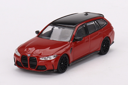 MINI GT 1/64 BMW M3 コンペティション ツーリング (G81) トロントレッドメタリック(左ハンドル)