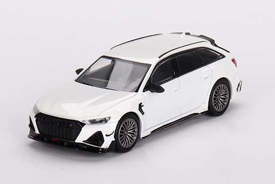 MINI GT 1/64 アウディ ABT RS6-R グレイシアホワイトメタリック(左ハンドル)