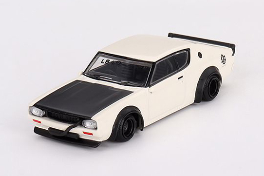 MINI GT 1/64 Nissan スカイライン ケンメリ リバティーウォーク ホワイト(右ハンドル)