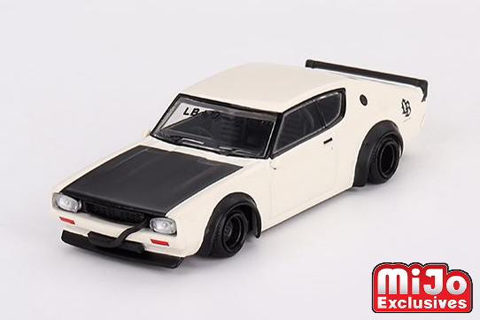 MINI GT 1/64 Nissan スカイライン ケンメリ リバティーウォーク ホワイト(右ハンドル)