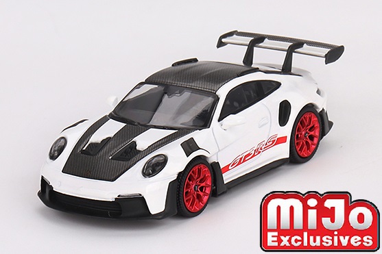 MINI GT 1/64 ポルシェ 911(992) GT3 RS ヴァイザッハパッケージ ホワイト w/パイロレッド (左ハンドル)