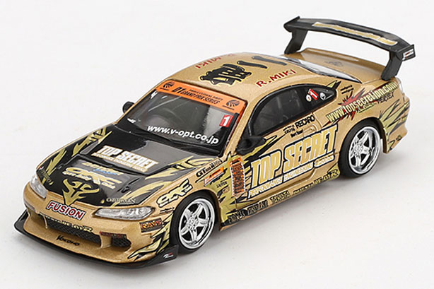 MINI GT 1/64 Nissan シルビア (S15) Top Secret D1GP(右ハンドル)