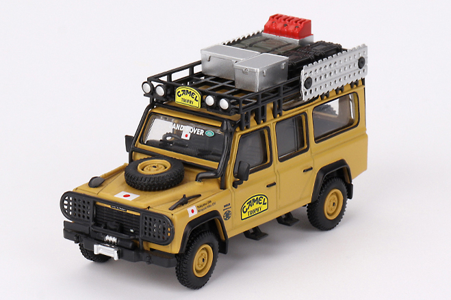 MINI GT 1/64 ランドローバー ディフェンダー 110 キャメルトロフィー アマゾン 1989 チームジャパン(右ハンドル)