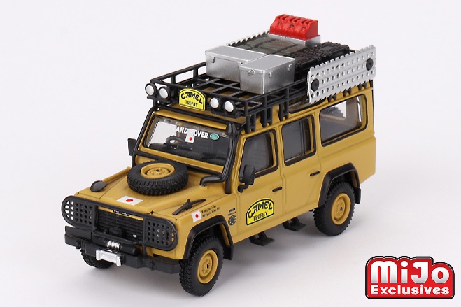MINI GT 1/64 ランドローバー ディフェンダー 110 キャメルトロフィー アマゾン 1989 チームジャパン(右ハンドル)
