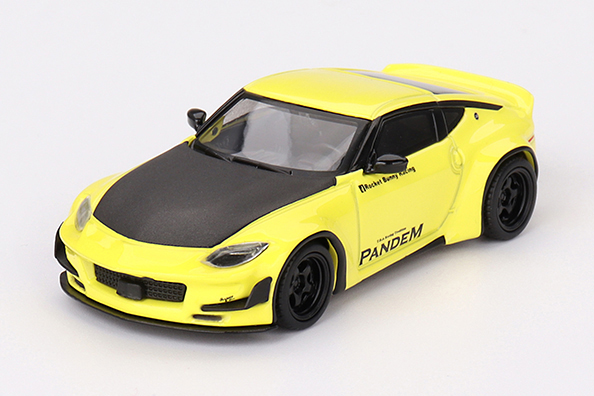 MINI GT 1/64 Pandem Nissan Z イカズチイエロー(右ハンドル)