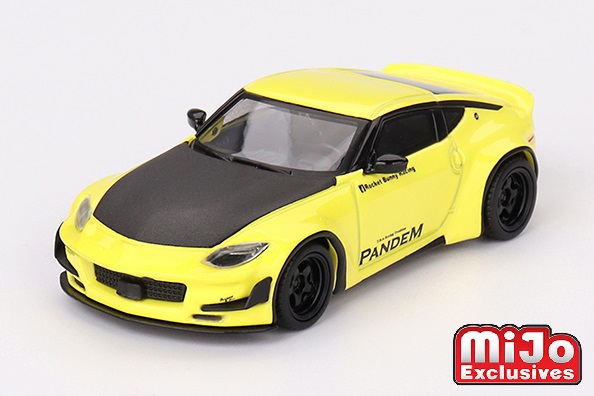 MINI GT 1/64 Pandem Nissan Z イカズチイエロー(右ハンドル)