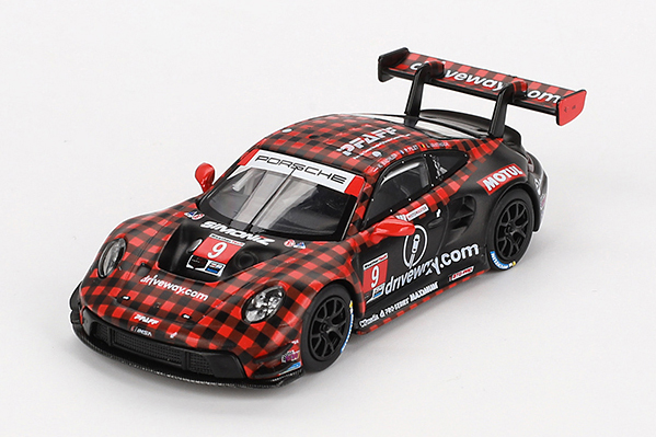 MINI GT 1/64 ポルシェ 911 GT3 R IMSA セブリング12時間 GTD PRO 優勝車 2023 #9 Pfaff Motorsports(左ハンドル)