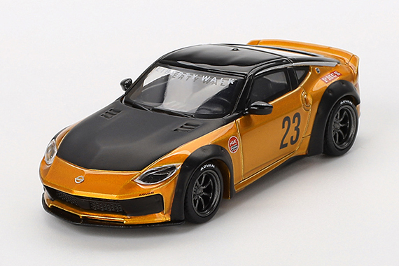 MINI GT 1/64 Nissan Z LB★NATION WORKS LB ゴールド(右ハンドル)