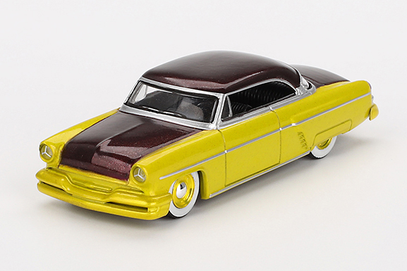 MINI GT 1/64 リンカーン カプリ ホットロッド 1954 ライムイエロー(左ハンドル)