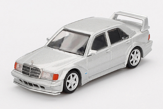 MINI GT 1/64 メルセデス ベンツ 190E 2.5-16 エボリューション II アストラルシルバー(左ハンドル)