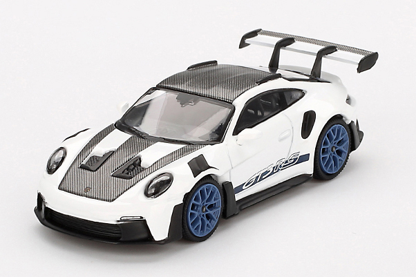 MINI GT 1/64 ポルシェ 911(992) GT3 RS ヴァイザッハパッケージ ホワイト w/インディゴブルー(左ハンドル)