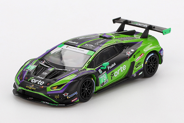 MINI GT 1/64 ランボルギーニ ウラカン GT3 EVO2 IMSA デイトナ24時間 2024 #78 Forte Racing(左ハンドル)