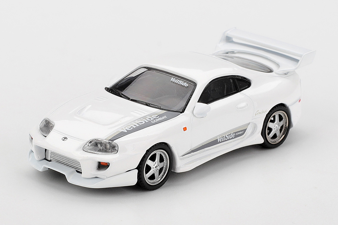 MINI GT 1/64 Toyota スープラ VeilSide コンバット V-I ホワイト(右ハンドル)