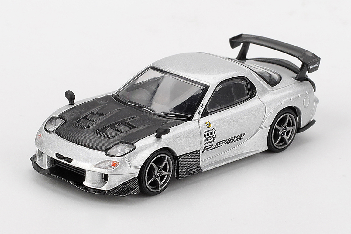 MINI GT 1/64 マツダ RX-7 RE雨宮 シルバーメタリック(右ハンドル)