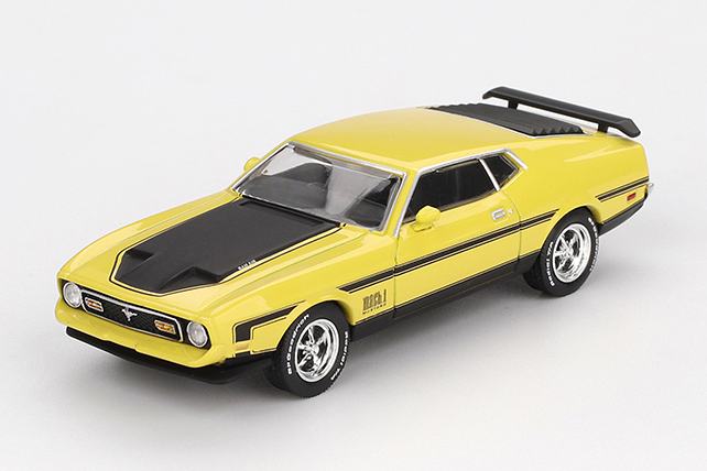 MINI GT 1/64 フォード マスタング マッハ1 1971 グラバーイエロー(左ハンドル)