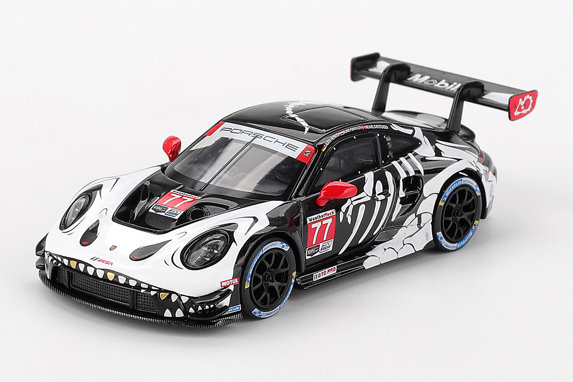 MINI GT 1/64 ポルシェ 911 GT3 R IMSA プチ・ル・マン 2025 #77 AO Racing(左ハンドル)