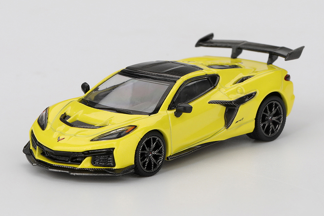MINI GT 1/64 シボレー コルベット ZR1 Accelerate Yellow(左ハンドル)