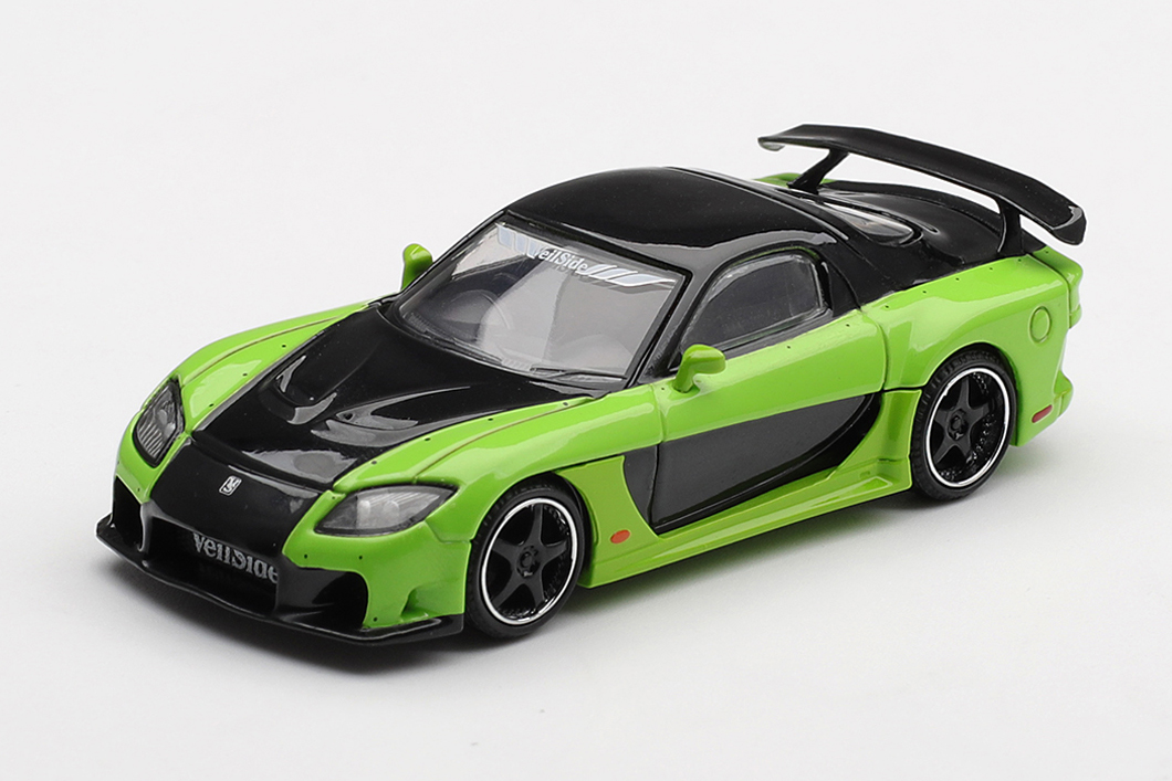 MINI GT 1/64 マツダ RX-7 VeilSide Fortune7 Green(右ハンドル)