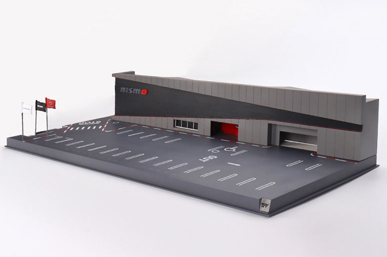 MINI GT 1/64 ジオラマ 日産モータースポーツ＆カスタイマイズ NISMOオペレーション