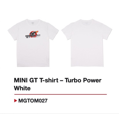 MINI GT MINI GT Turbo Power ホワイト Tシャツ