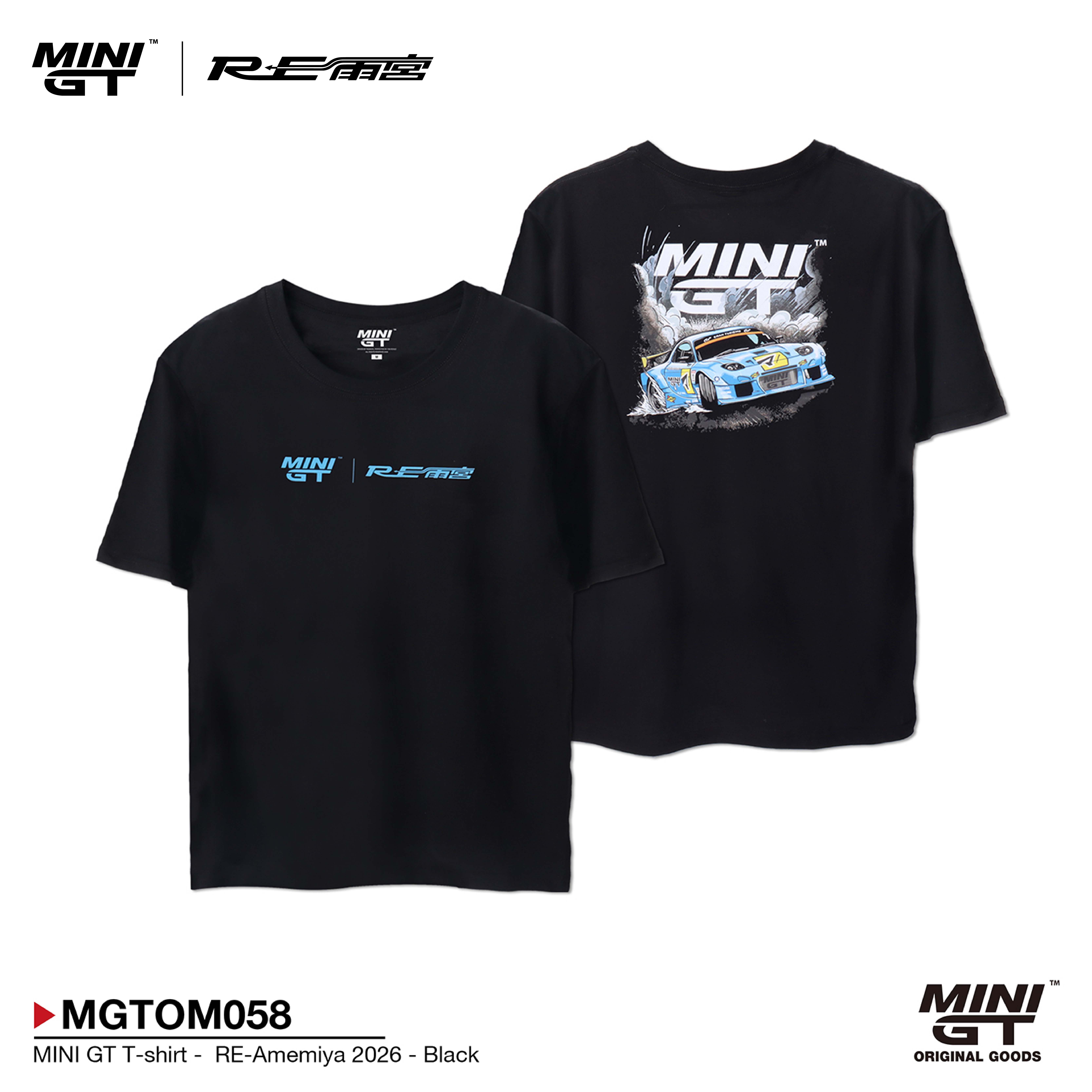 MINI GT MINI GT RE雨宮 2026 ブラック Tシャツ