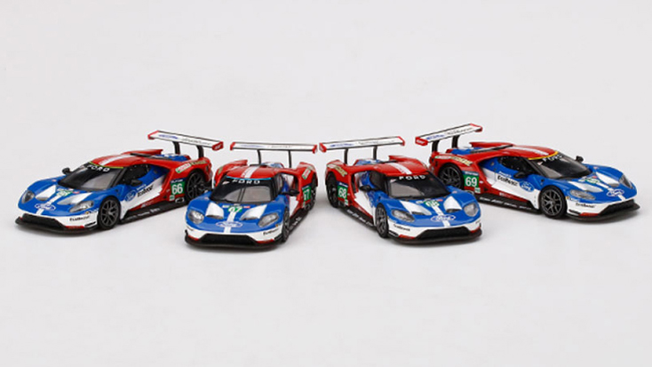 MINI GT 1/64 フォード GT LMGTE PRO ル・マン24時間 2016 フォードチップガナッシチーム4台セット