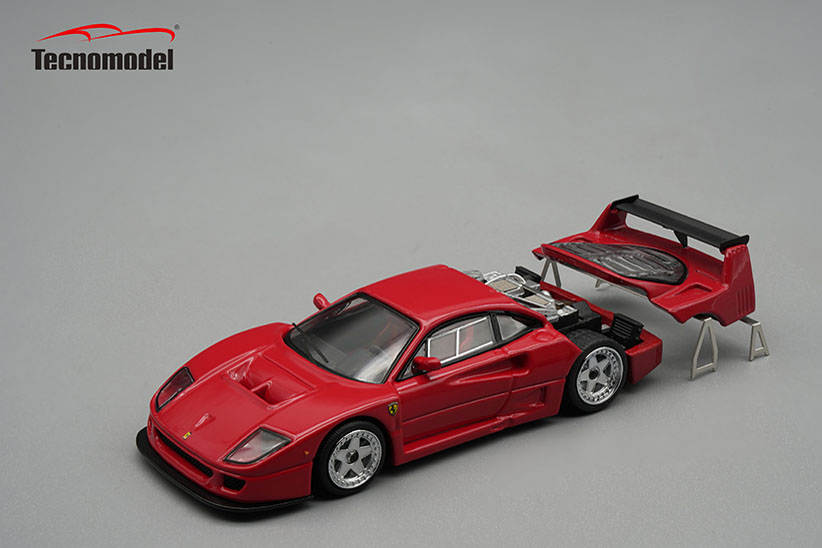 Tecnomodel 1/64 フェラーリ F40 LM プレスバージョン 1996 レッド w/BBS シルバーホイール