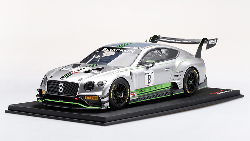 Top Speed 1/18 ベントレー コンチネンタル GT3 #8 ブランパン GTシリーズ モンツァ 2018 ベントレー チーム M-スポーツ