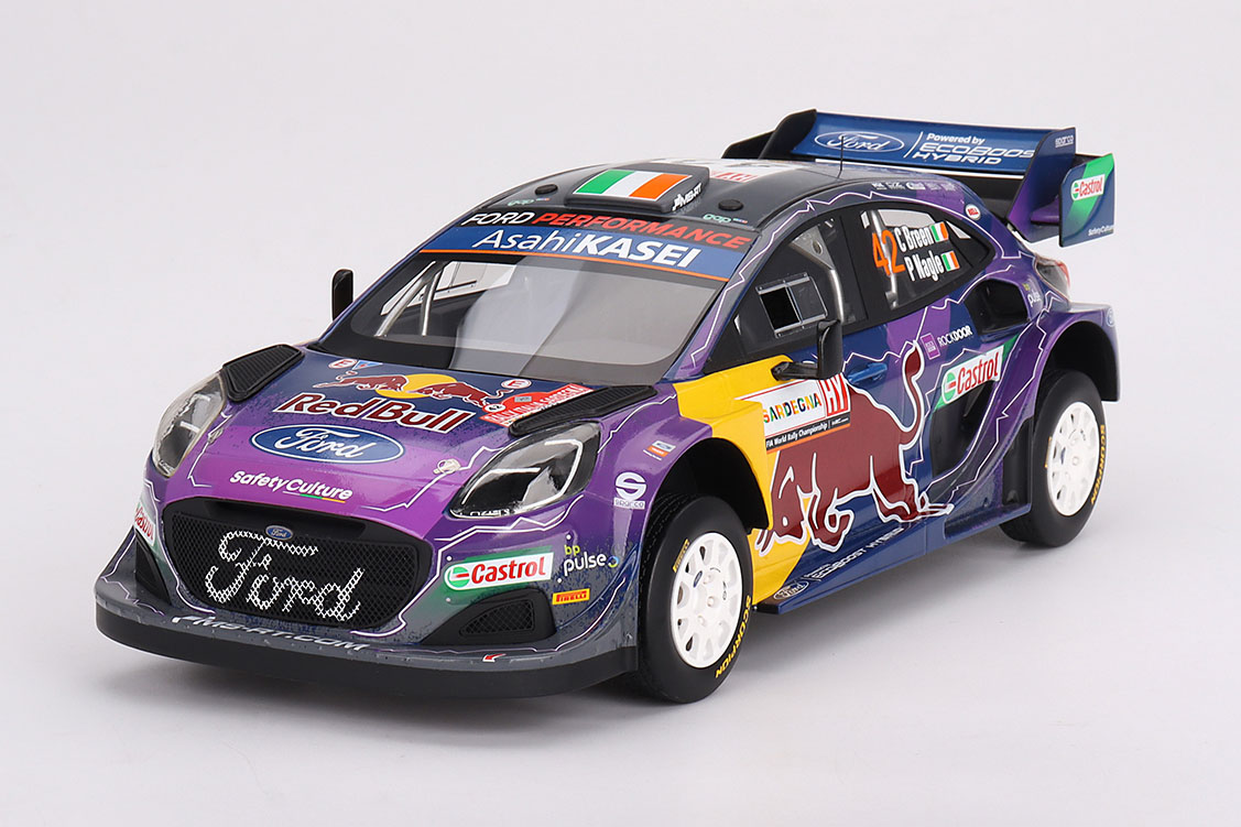 Top Speed 1/18 フォード Puma Rally1 ラリー・イタリア サルディニア 2022 2位入賞車 #42 M-Sport Ford WRT