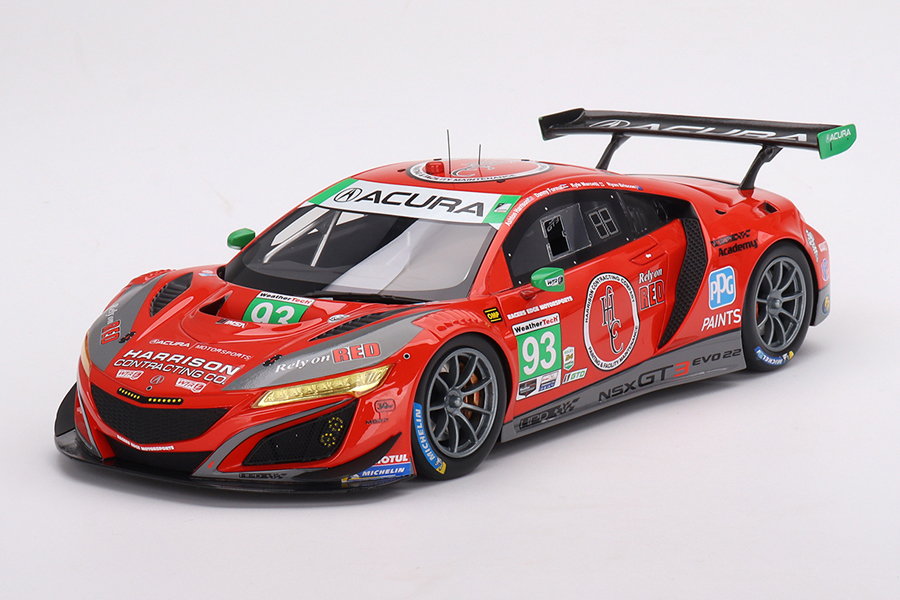 Top Speed 1/18 Acura NSX GT3 EVO22 IMSA デイトナ24時間 2023 #93 Harrison Contracting Company Racers Edge Motorsports w/ WTR Racers Edge Motorsports
