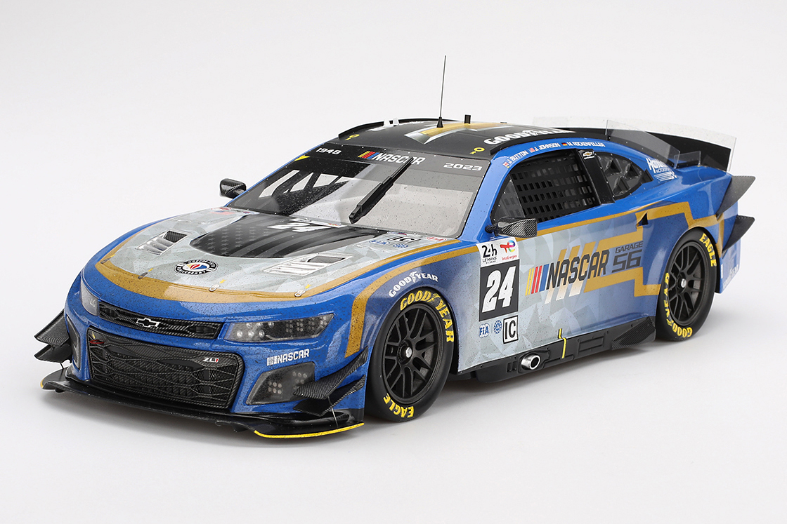 Top Speed 1/18 NASCAR Next Gen ガレージ56 シボレー カマロ ZL1 ル・マン24時間 2023 #24 Hendrick Motorsports ウェザリング塗装