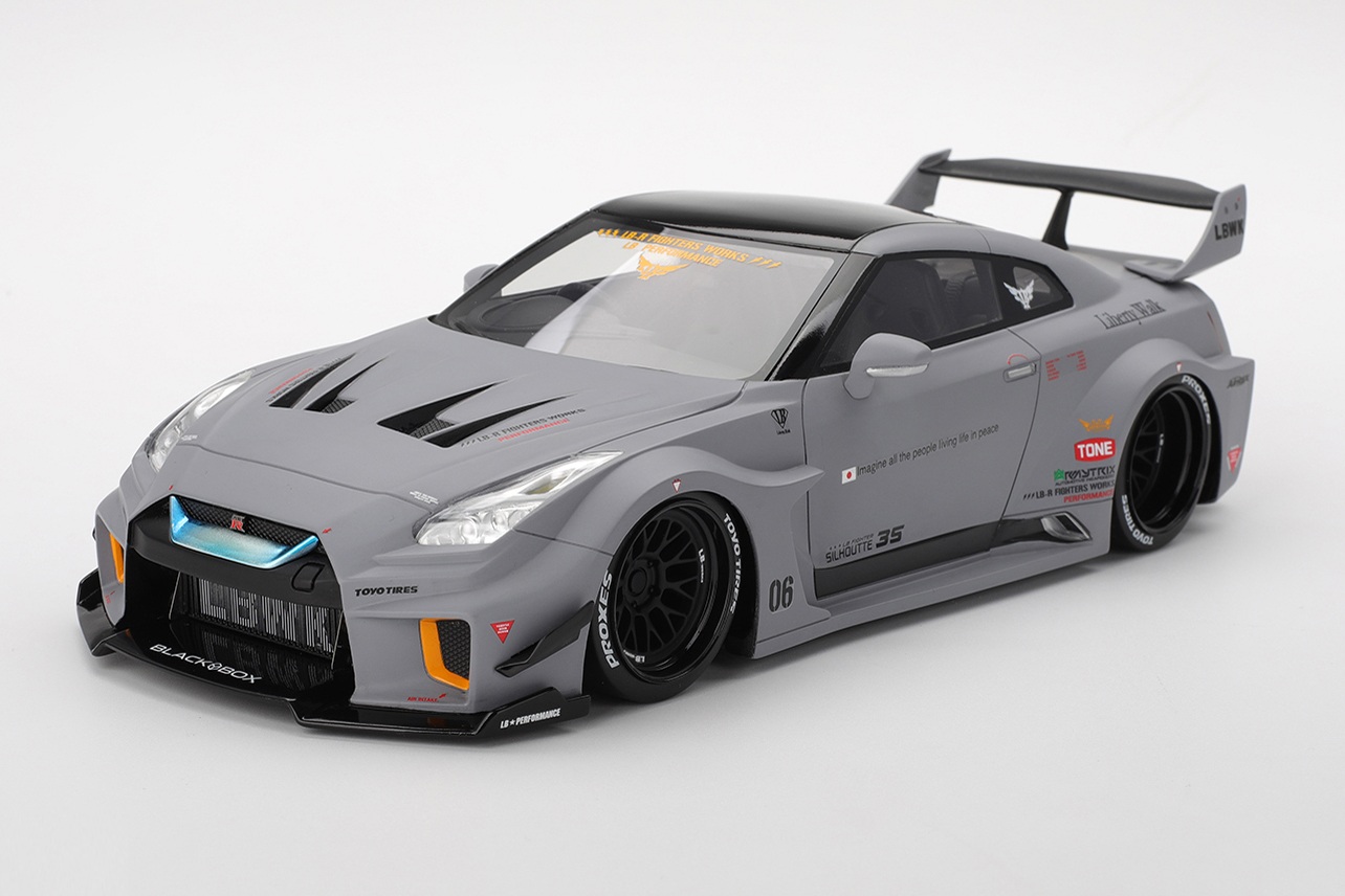 Top Speed 1/18 LB-Silhouette WORKS GT Nissan 35GT-RR バージョン1 マットグレー