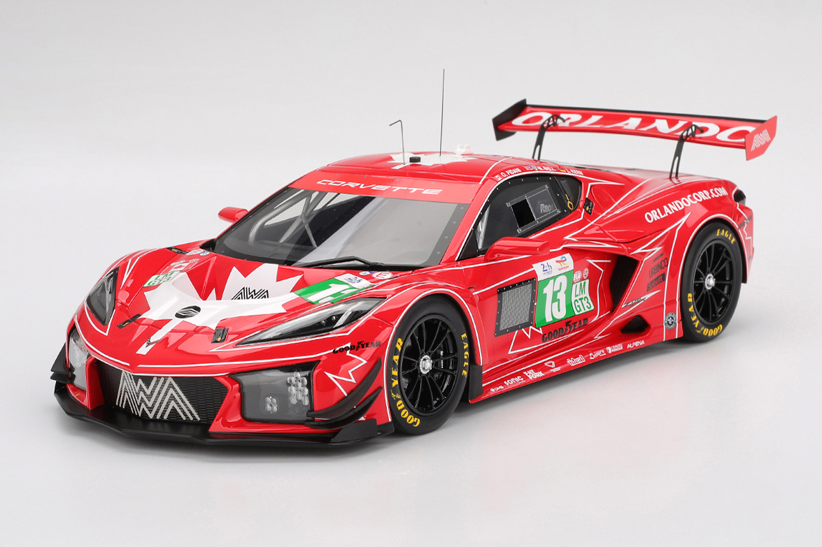 Top Speed 1/18 シボレー コルベット Z06 GT3.R ル・マン24時間 2025#13 AWA Racing