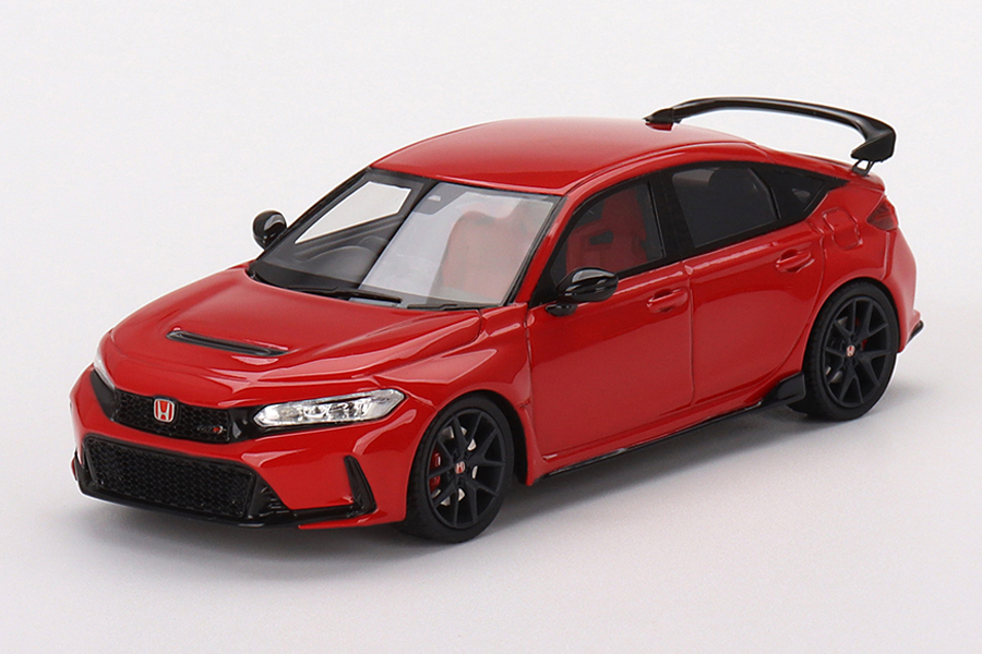 TSM MODEL 1/43 Honda シビック Type R 2023 ラリーレッド (右ハンドル）