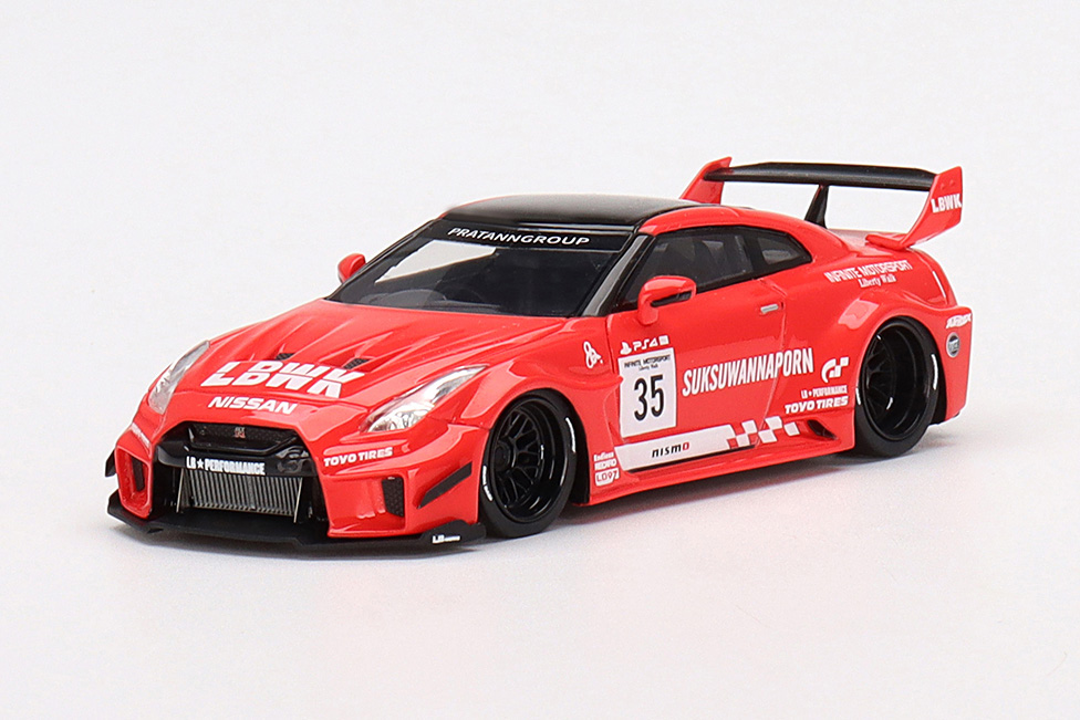 TSM MODEL 1/43 LB-Silhouette WORKS GT Nissan 35GT-RR バージョン1 レッド/ブラック LBWK