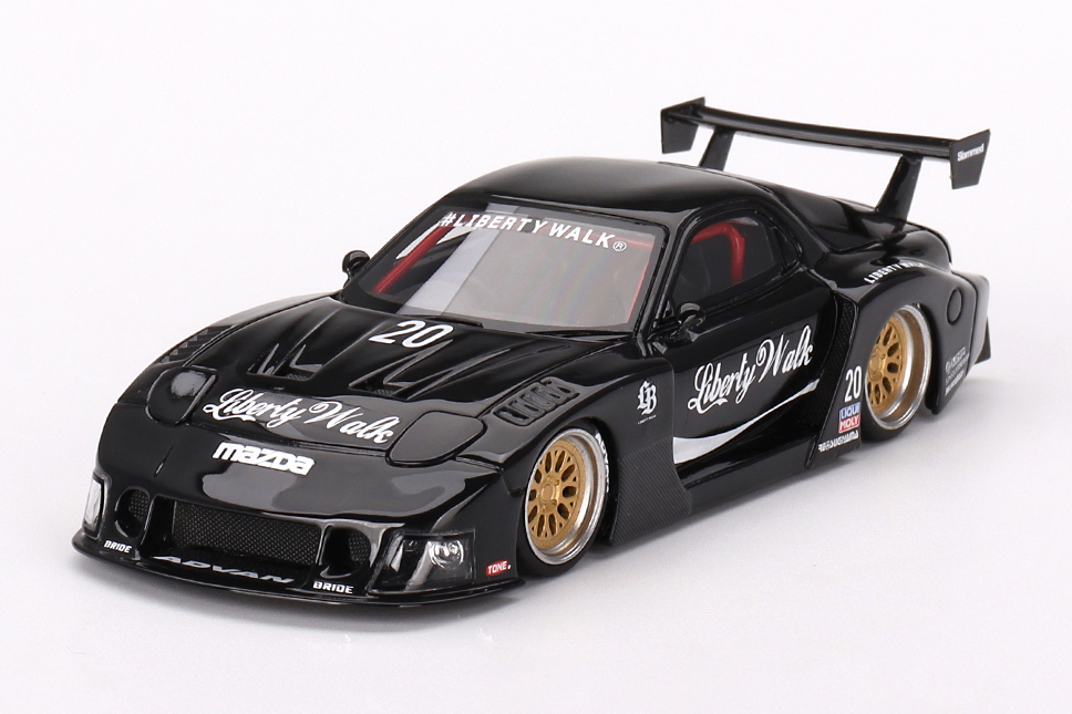 TSM MODEL 1/43 マツダ RX-7 LB-Super Silhouette リバティーウォーク ブラック(右ハンドル)