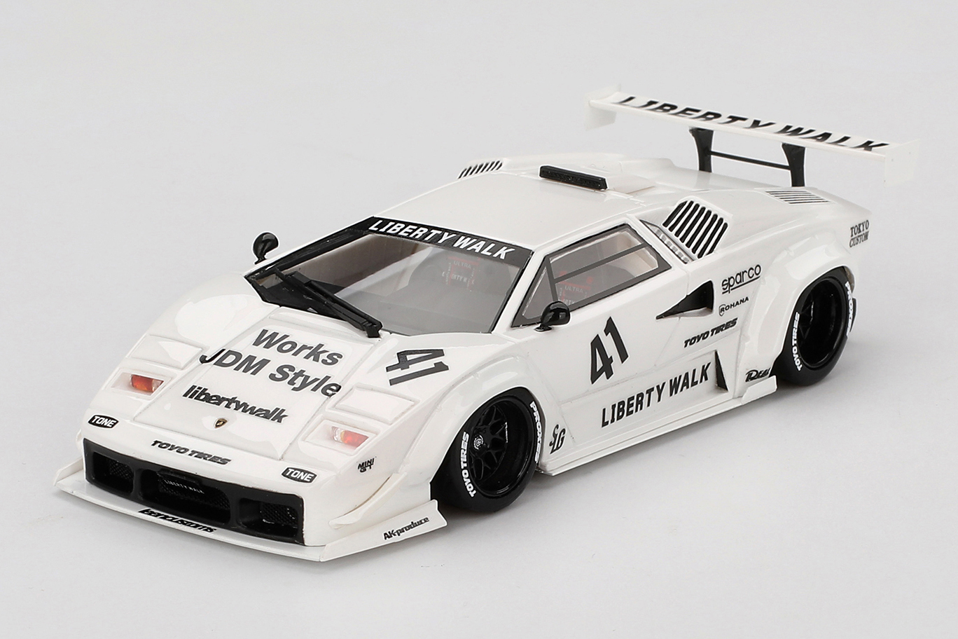 TSM MODEL 1/43 ランボルギーニ カウンタック LB-WORKS 東京オートサロン 2024 ホワイト