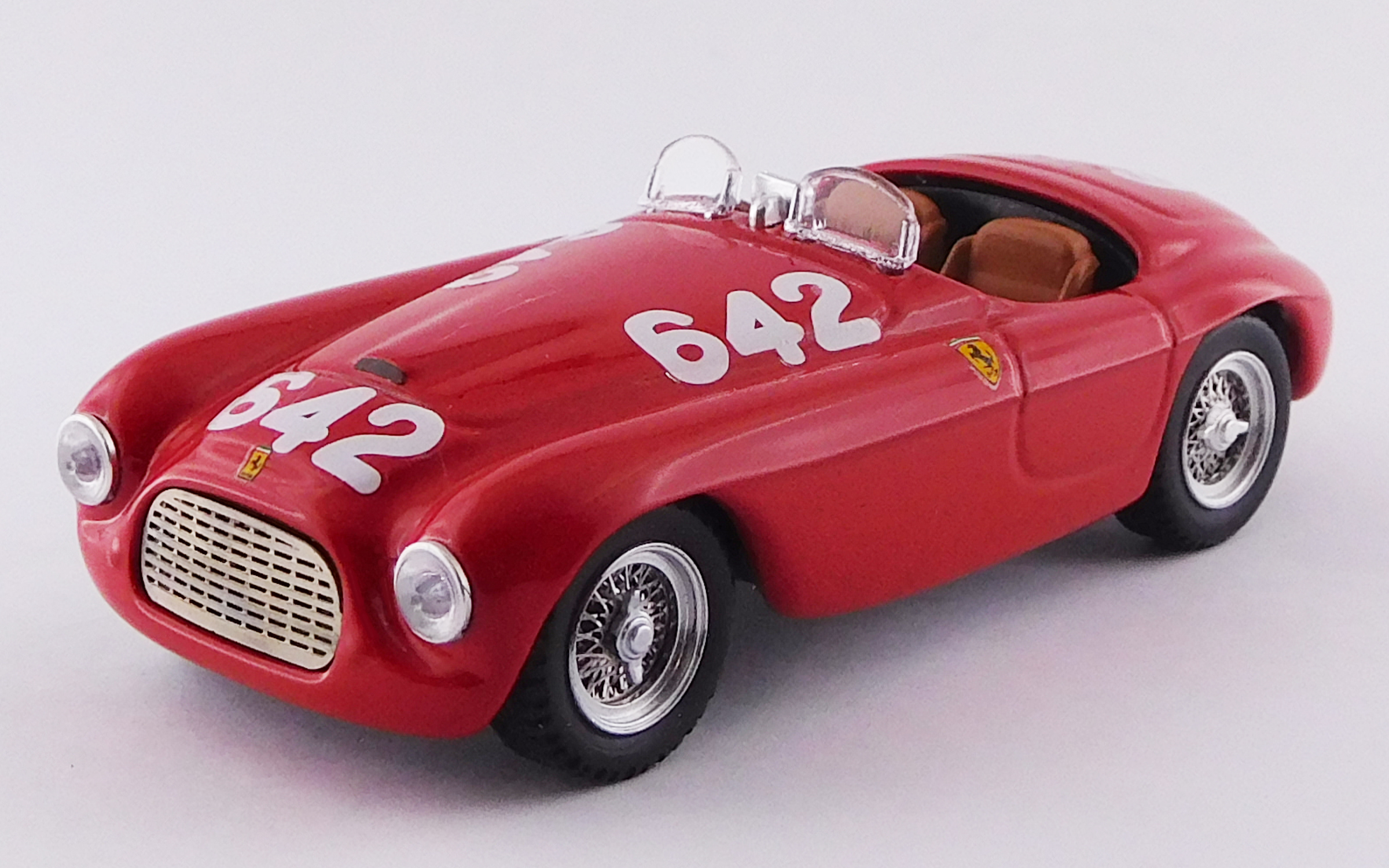 ART MODEL 1/43 フェラーリ 166 MM バルケッタ ミッレミリア 1949 #642 Taruffi/Nicolini シャーシNo.0010