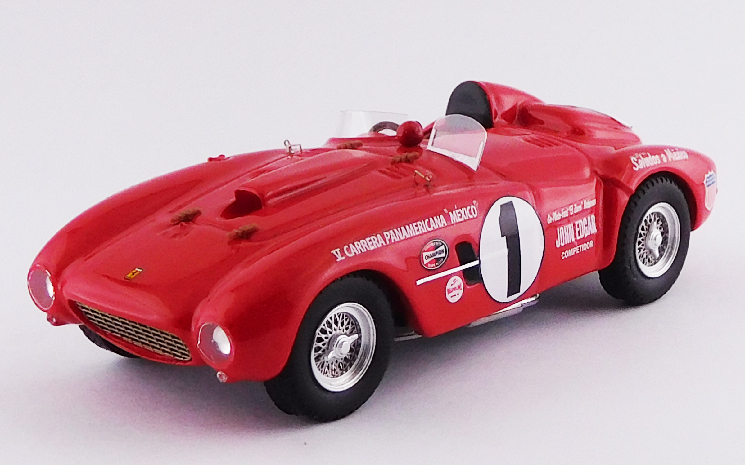 ART MODEL (アートモデル) 1/43 フェラーリ 375 プラス カレラ パンアメリカーナ 1954 #1 McAfee/Robinson シャーシNo.0396