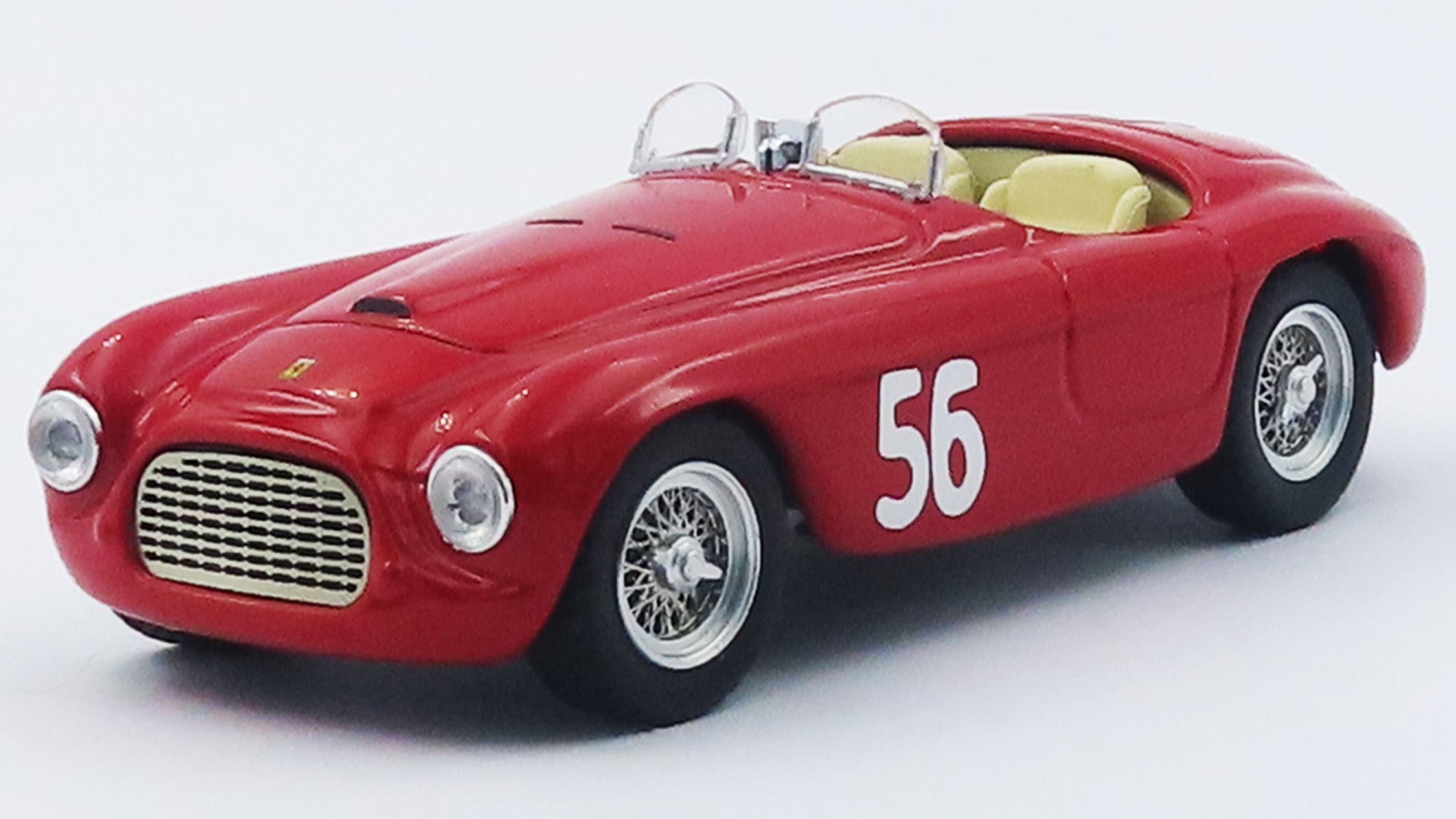 ART MODEL 1/43 フェラーリ 166 MM バルケッタ Vermicino / Rocca di Papa 1949 優勝車 #56 Giannino Marzotto シャーシNo. 0022M
