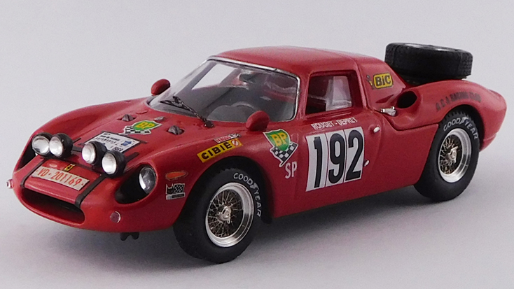 BEST MODEL 1/43 フェラーリ 250 LM ツール・ド・フランス 1969 #192 Rouget/Depret
