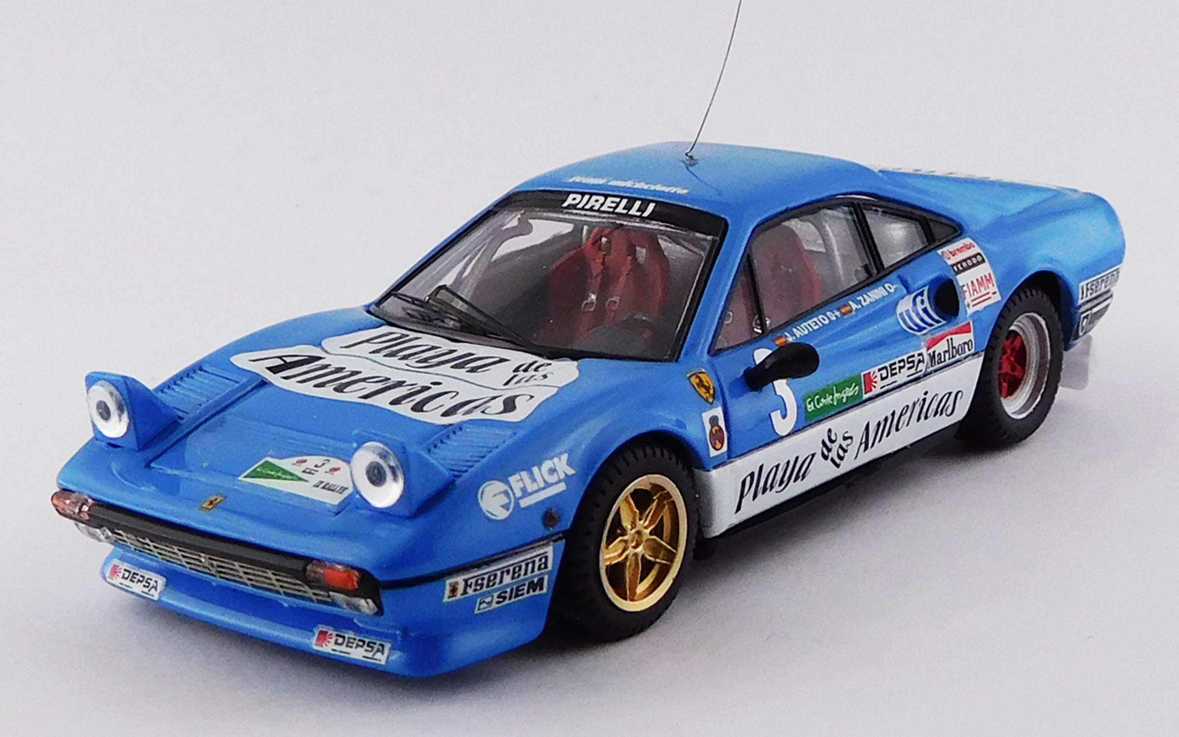 BEST MODEL 1/43 フェラーリ 308 GTB エル・コルテ・イングレス ラリー 1985 #3 Zanini/Autet