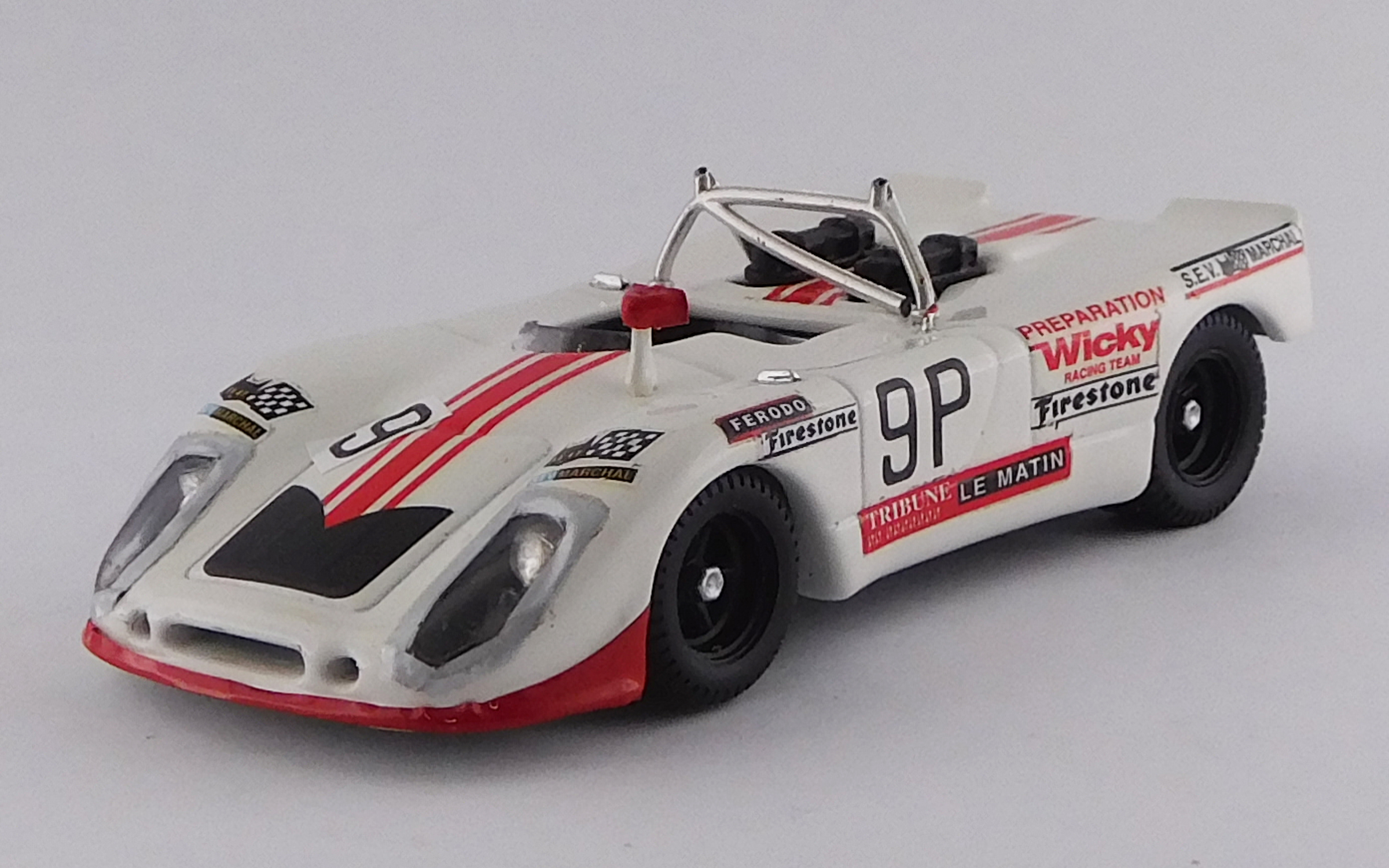 BEST MODEL 1/43 ポルシェ 908/02 FLUNDER ニュルブルクリンク1000km 1971 #9 Wicky/Cabral - 10位
