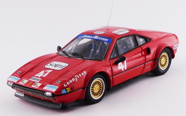 BEST MODEL 1/43 フェラーリ 308 GTB Gr.4 CI ヴァレルンガ 1978#47 Carlo Facetti 優勝車