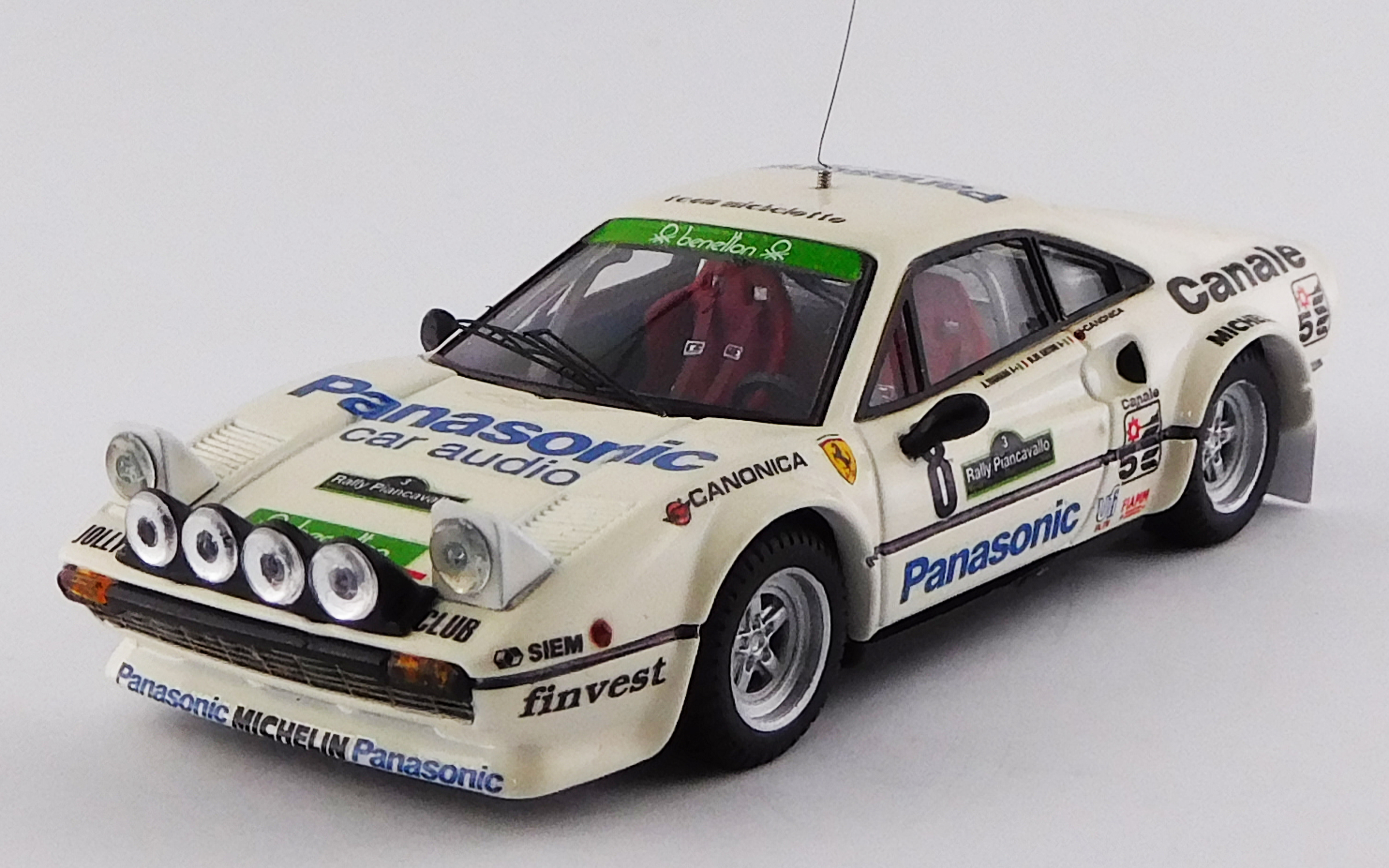 BEST MODEL 1/43 フェラーリ 308 GTB Gr.4 ピアンカヴァロラリー 1982 #8 Tognana/De Antoni 優勝車
