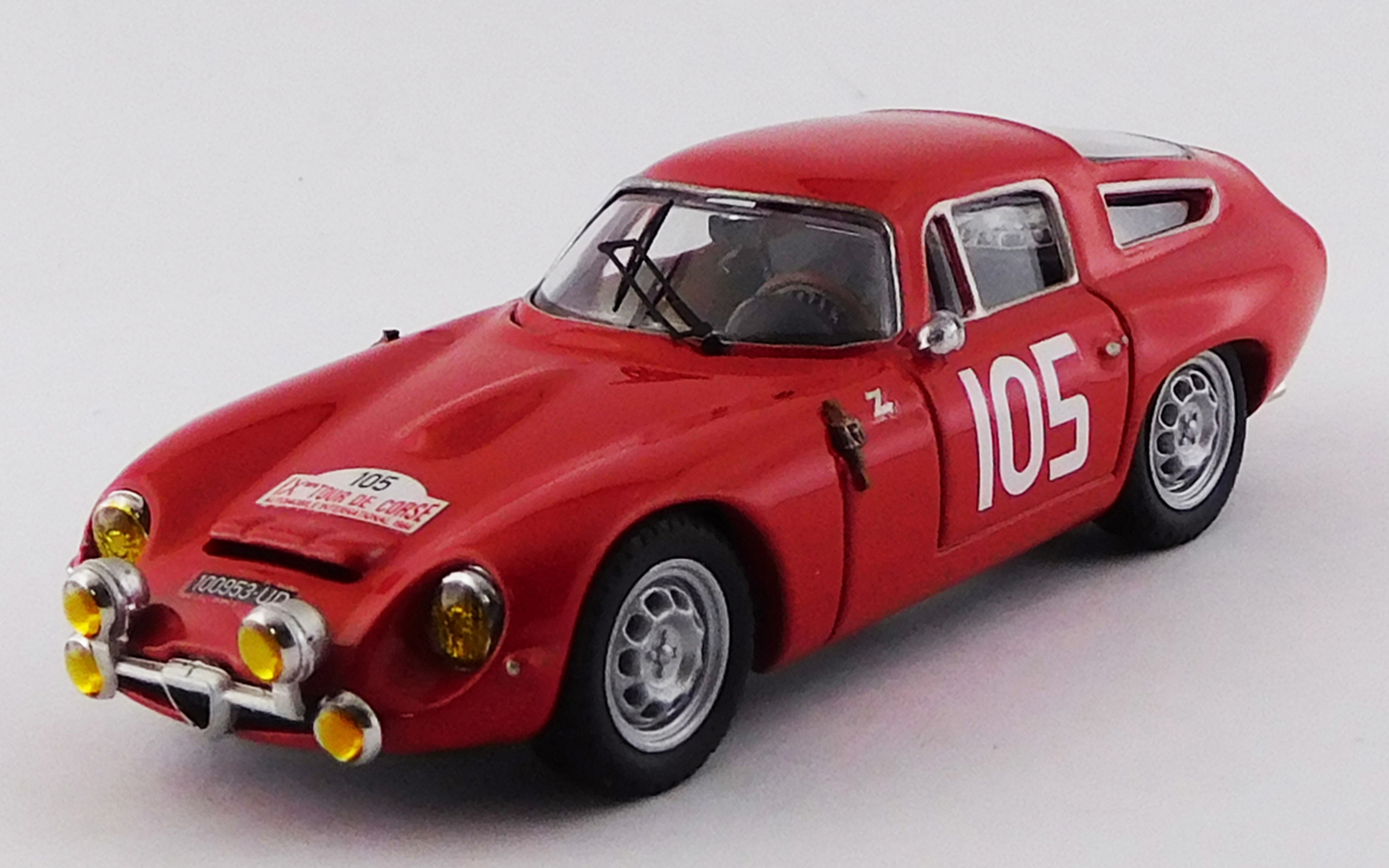 BEST MODEL 1/43 アルファロメオ TZ1 ツール・ド・コルス 1964 #105 Rolland/Augias 2位