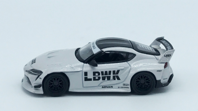 MINIGT リバティーウォーク スープラ ホワイト1/64 MINI GT 1:64 LBWK LB WORKS GR Supra White Model Car in box