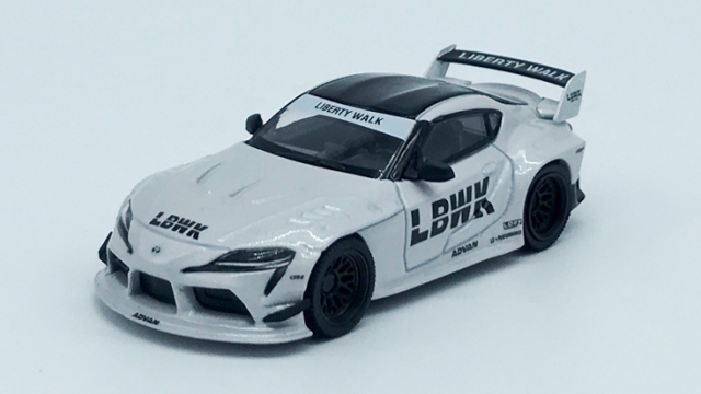 MINI GT 1/64 LB☆WORKS GR スープラ ホワイト(左ハンドル